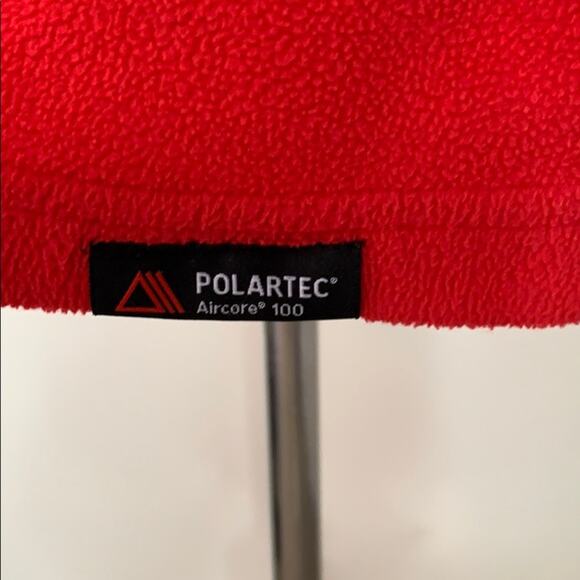 Lands End Red Polartec Fleece Pullover Jacket Kids Size XL 18 - Picture 4 of 9